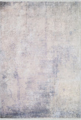 The Sunset Sky Ombre - Washable Rug - JR1918 features a faded gray-anthracite design with hints of light beige, gray, and lavender tones in a soft, textured pattern—ideal for high-traffic spaces and offering a vintage look.