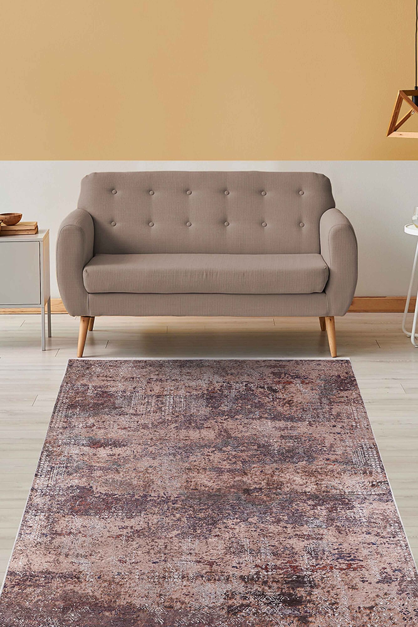 machine-washable-area-rug-Abstract-Modern-Collection-Bronze-Brown-JR1427