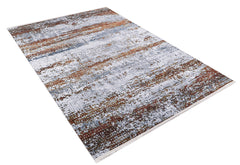 machine-washable-area-rug-Brushed-Modern-Collection-Gray-Anthracite-Orange-JR554