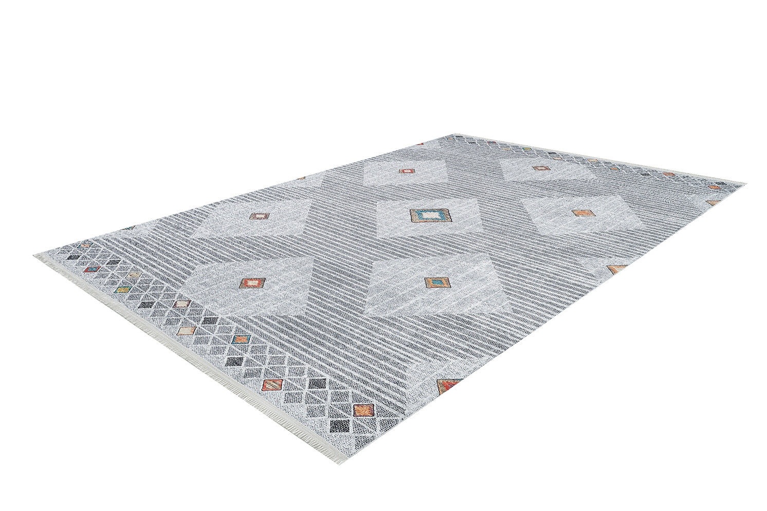 machine-washable-area-rug-Bohemian-Collection-Gray-Anthracite-JR1645