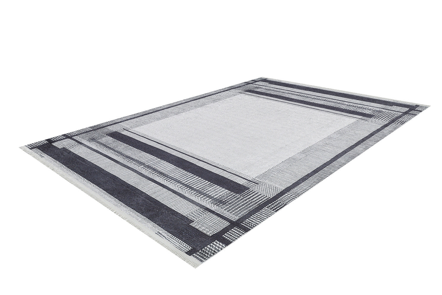 machine-washable-area-rug-Bohemian-Collection-Gray-Anthracite-JR1703
