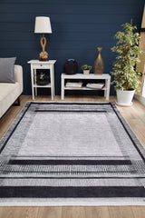 machine-washable-area-rug-Bohemian-Collection-Gray-Anthracite-JR1703