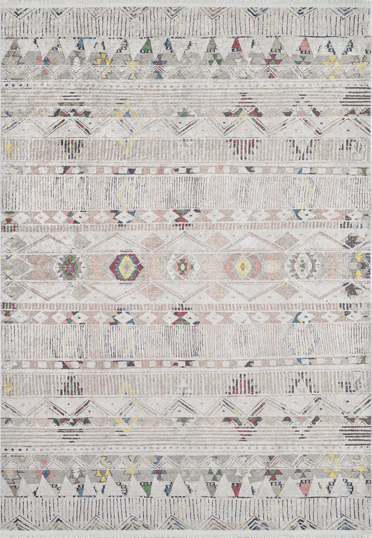 machine-washable-area-rug-Tribal-Ethnic-Collection-Cream-Beige-JR1716