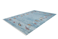 machine-washable-area-rug-Floral-Collection-Blue-JR1719