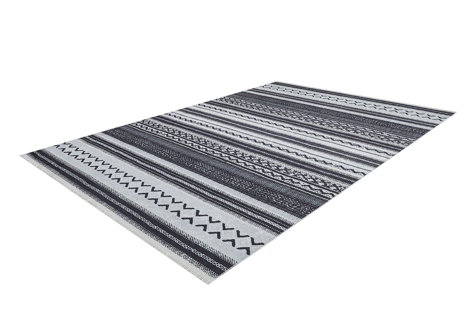 machine-washable-area-rug-Stripe-Modern-Collection-Gray-Anthracite-JR1747