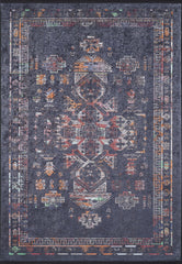machine-washable-area-rug-Medallion-Tribal-Ethnic-Collection-Black-JR1895