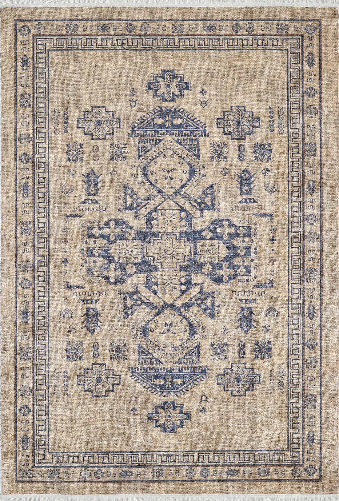 machine-washable-area-rug-Medallion-Tribal-Ethnic-Collection-Cream-Beige-JR1896