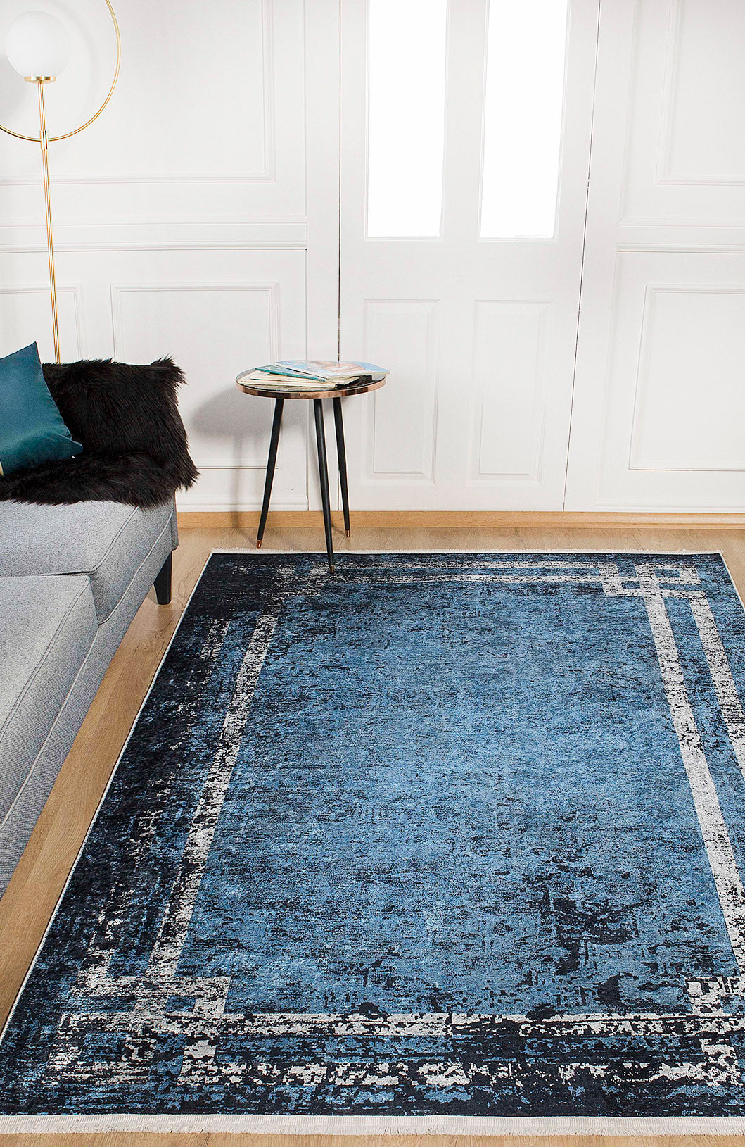 machine-washable-area-rug-Bordered-Modern-Collection-Blue-JR1164