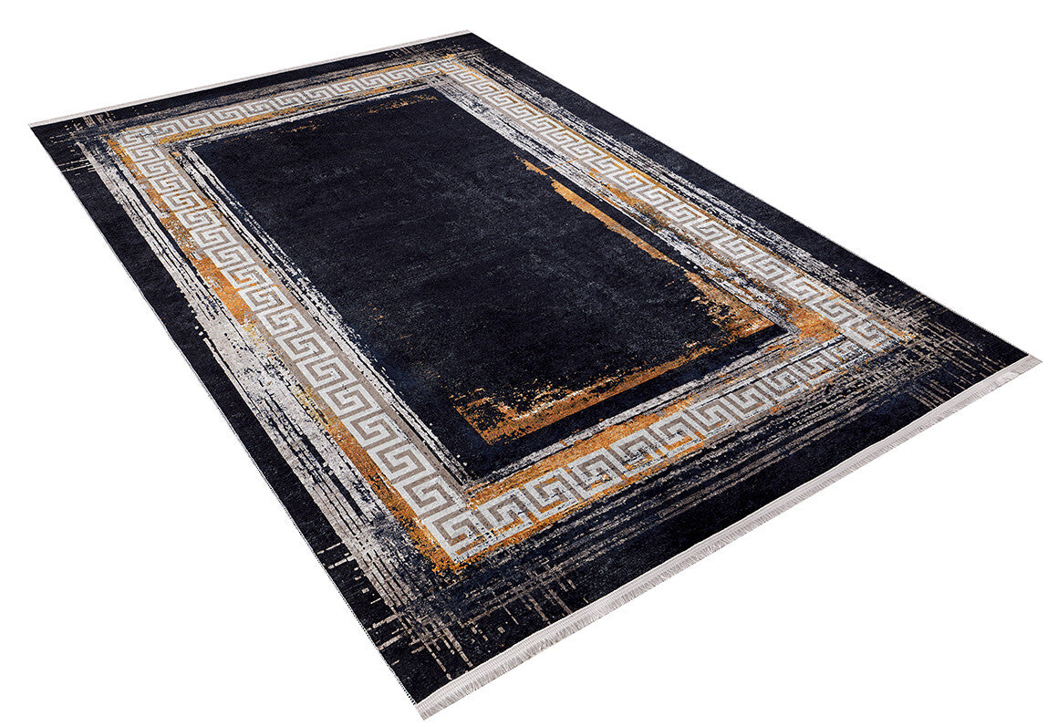 machine-washable-area-rug-Bordered-Modern-Collection-Black-JR1203