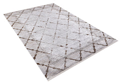 machine-washable-area-rug-Bordered-Trellis-Lattice-Modern-Collection-Bronze-Brown-Gray-Anthracite-Cream-Beige-JR911