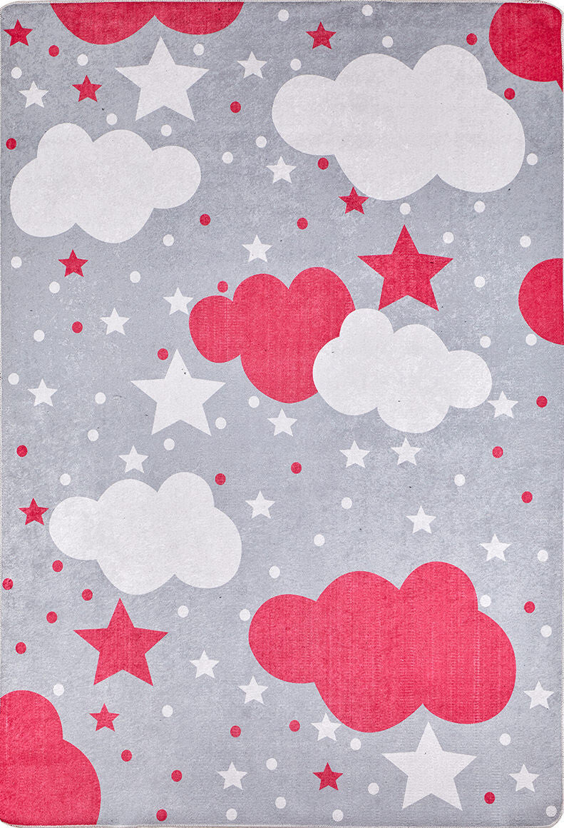 machine-washable-area-rug-Kids-Collection-Gray-Anthracite-Red-JRC009