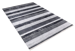 machine-washable-area-rug-Stripe-Modern-Collection-Gray-Anthracite-JR1356
