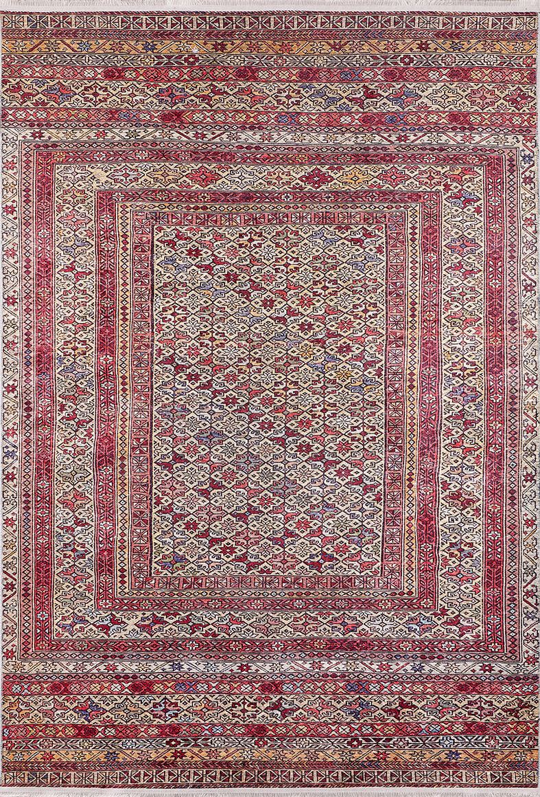 machine-washable-area-rug-Traditional-Collection-Red-JR43