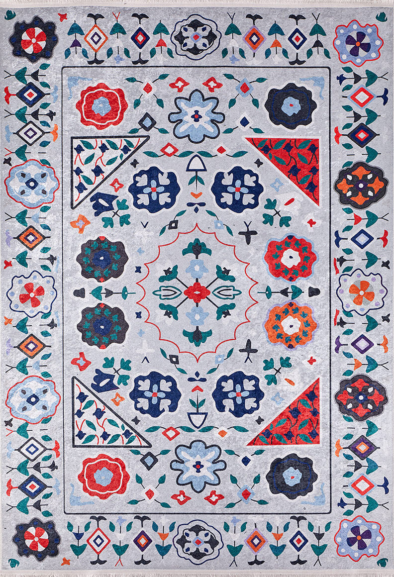 machine-washable-area-rug-Tribal-Ethnic-Collection-Multicolor-JR1523