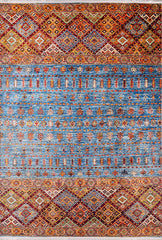 machine-washable-area-rug-Tribal-Ethnic-Collection-Orange-JR862