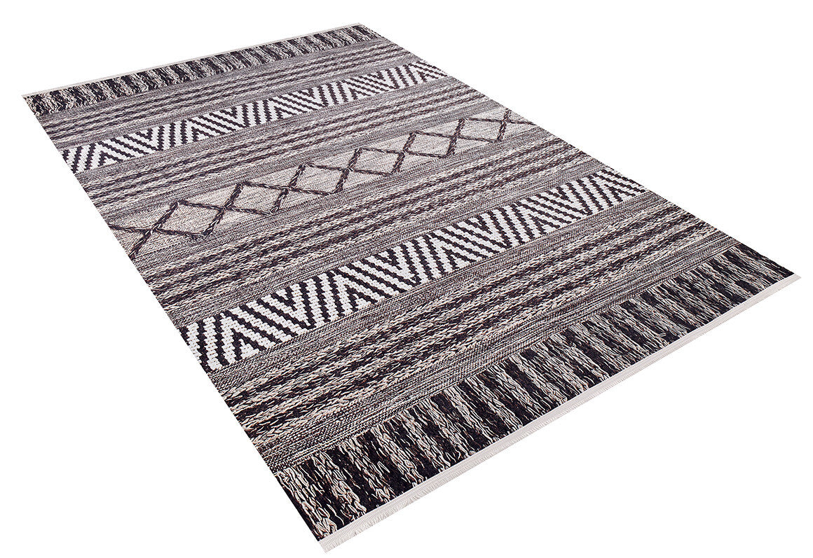 machine-washable-area-rug-Stripe-Modern-Collection-Bronze-Brown-JR942