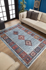 machine-washable-area-rug-Tribal-Ethnic-Collection-Blue-JR1558