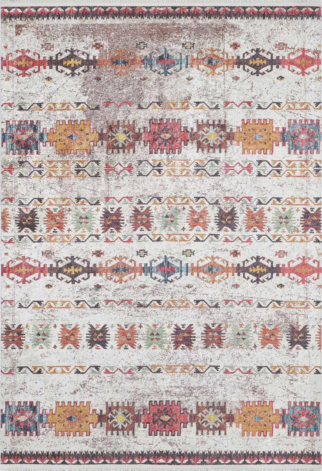 machine-washable-area-rug-Tribal-Ethnic-Collection-Cream-Beige-JR1668