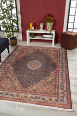 machine-washable-area-rug-Medallion-Persian-Collection-Bronze-Brown-JR1675