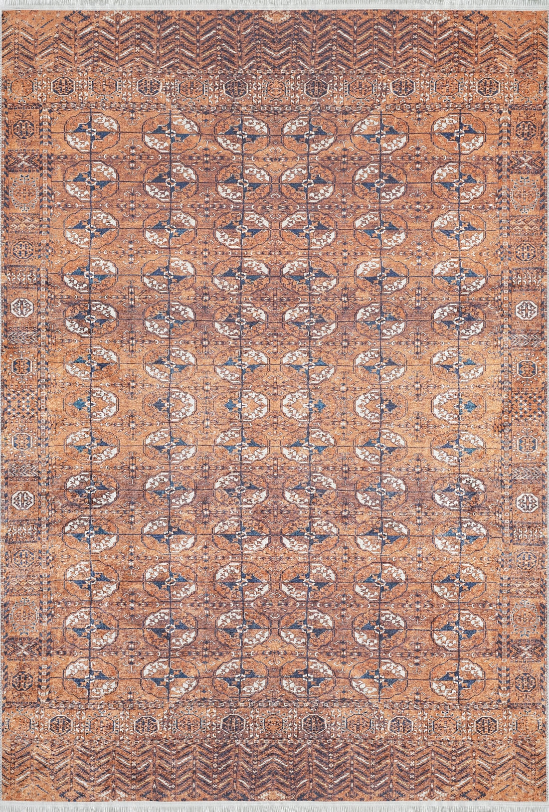machine-washable-area-rug-Tribal-Ethnic-Collection-Orange-JR1937