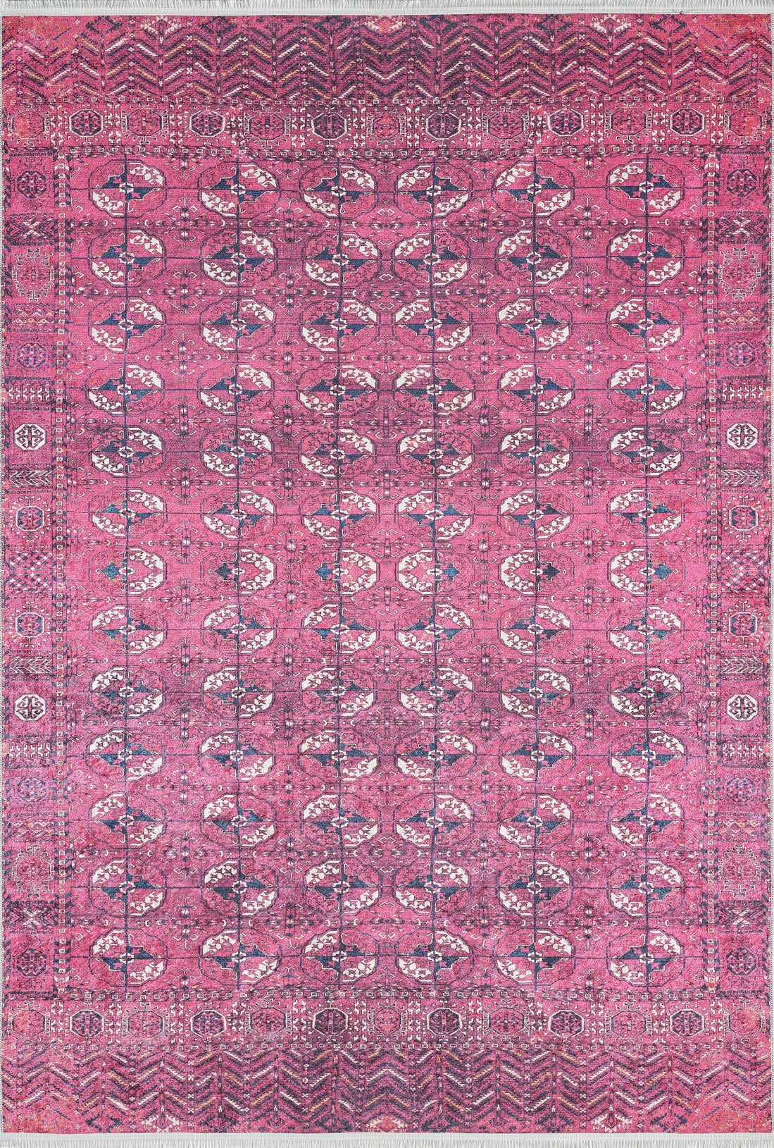 machine-washable-area-rug-Tribal-Ethnic-Collection-Pink-JR1940