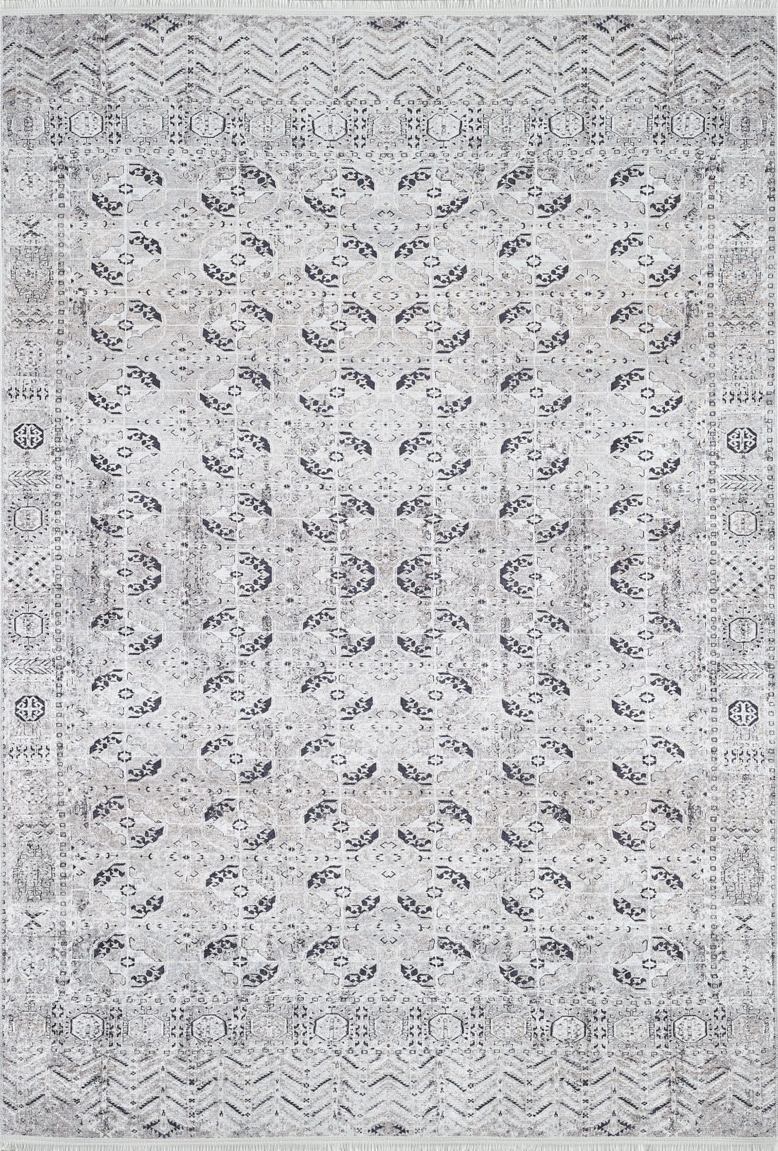 machine-washable-area-rug-Tribal-Ethnic-Collection-Gray-Anthracite-JR1941
