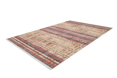 machine-washable-area-rug-Tribal-Ethnic-Collection-Yellow-Gold-Red-JR1967