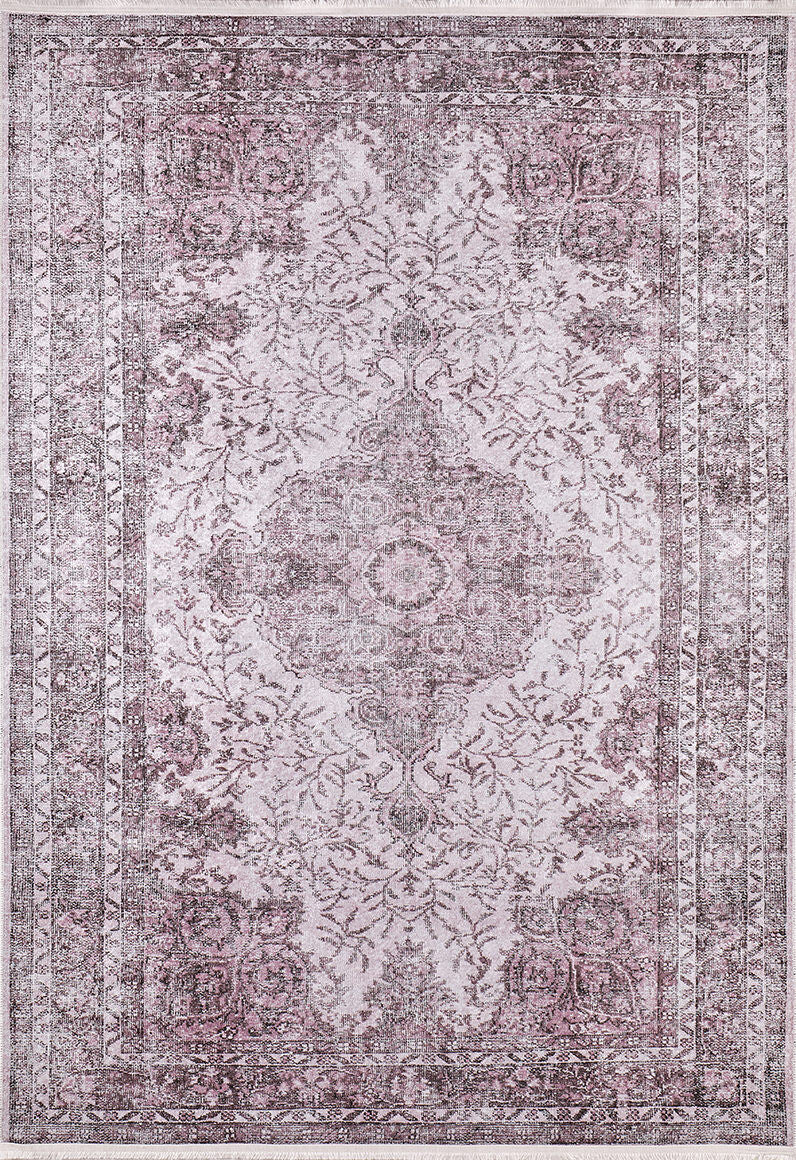 machine-washable-area-rug-Medallion-Vintage-Collection-Purple-JR200