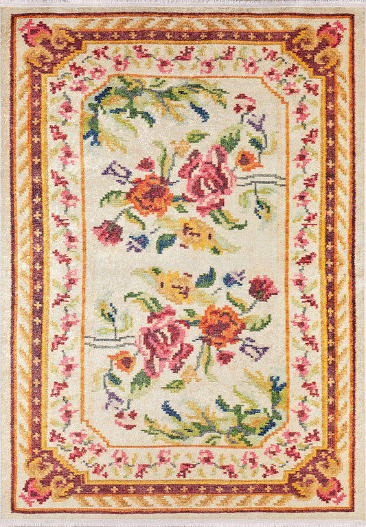 machine-washable-area-rug-Floral-Collection-Yellow-Gold-JR324
