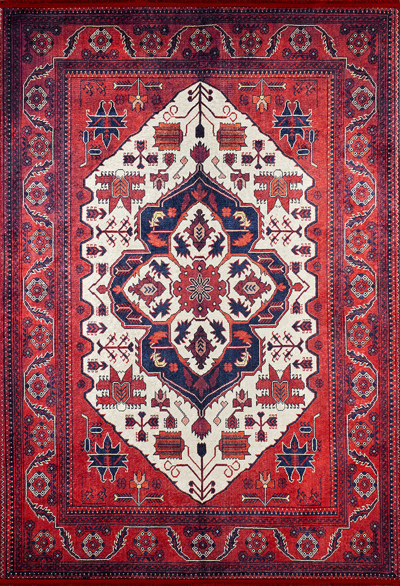 machine-washable-area-rug-Traditional-Collection-Red-JR295