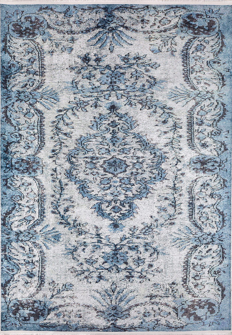 machine-washable-area-rug-Medallion-Vintage-Collection-Blue-JR201