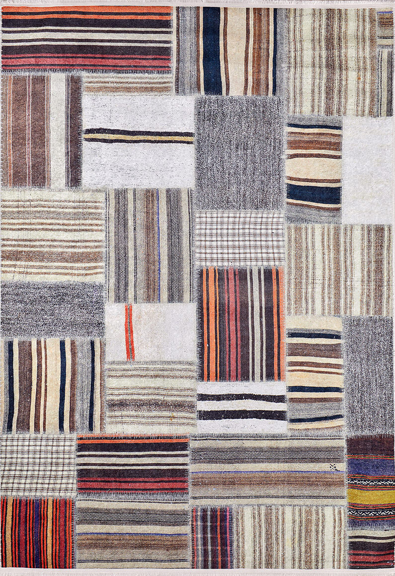 machine-washable-area-rug-Patchwork-Modern-Collection-Multicolor-JR393