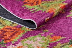 machine-washable-area-rug-Floral-Collection-Pink-Purple-JR321