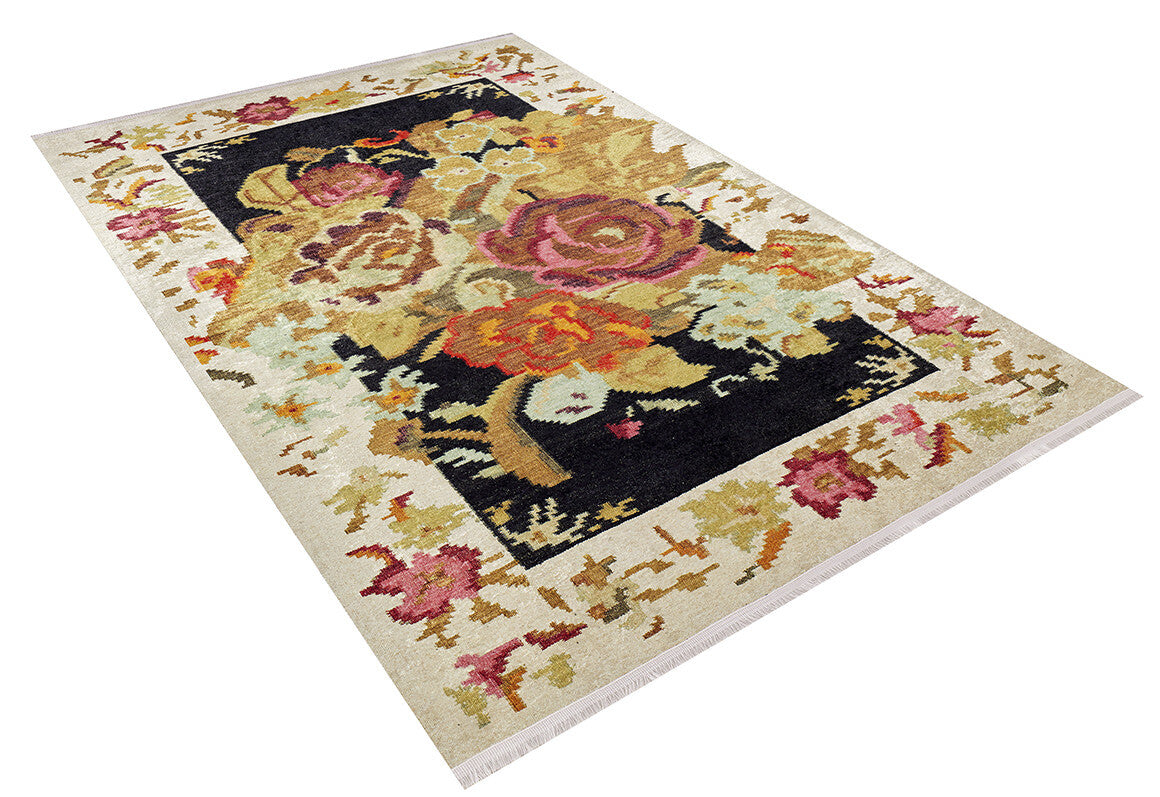 machine-washable-area-rug-Floral-Collection-Yellow-Gold-JR323