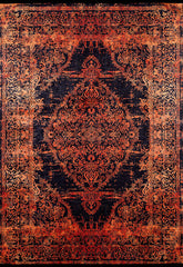 machine-washable-area-rug-Medallion-Collection-Orange-JR1490