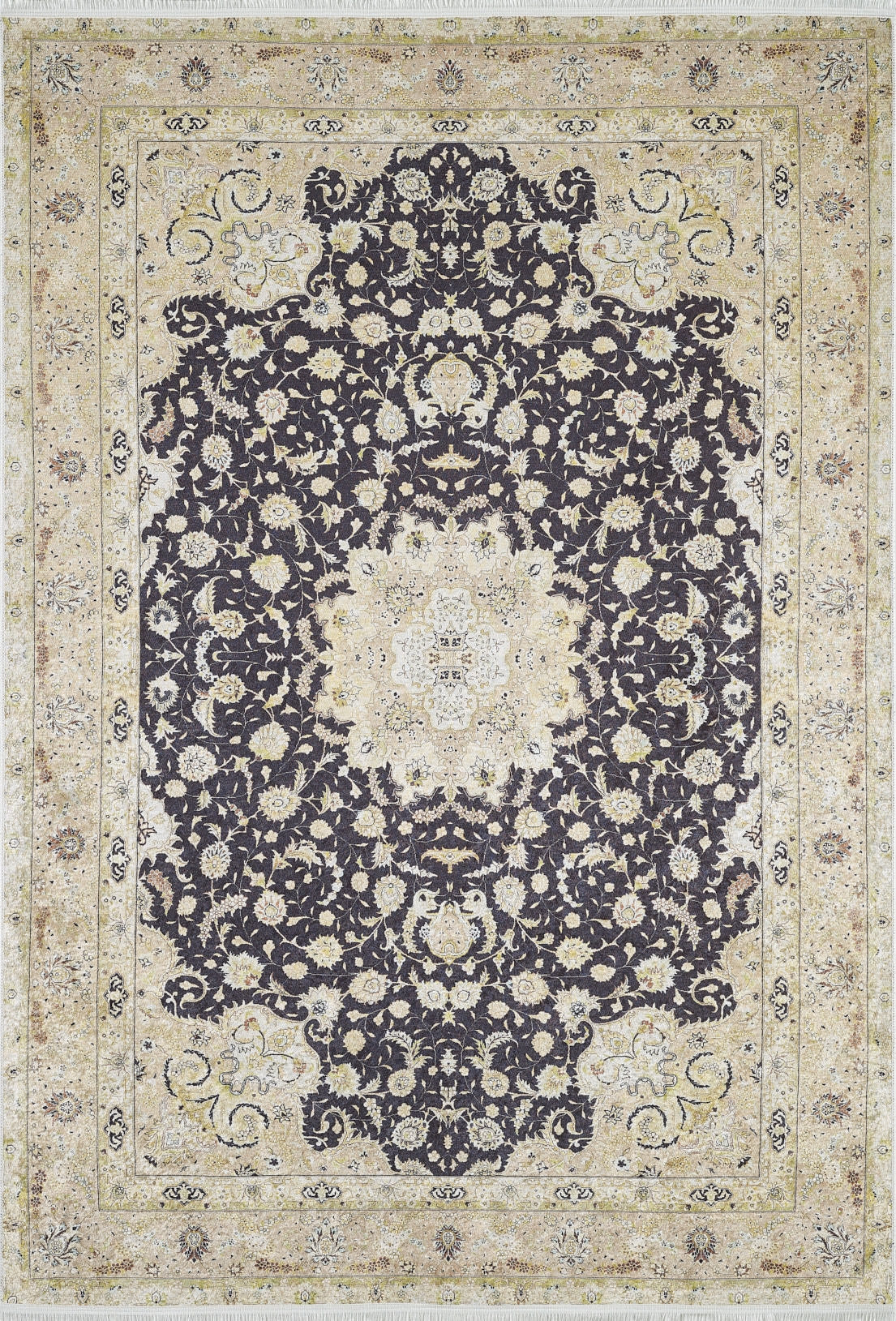 machine-washable-area-rug-Medallion-Persian-Collection-Yellow-Gold-JR1928
