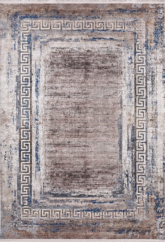 machine-washable-area-rug-Bordered-Modern-Collection-Bronze-Brown-JR1200