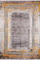machine-washable-area-rug-Bordered-Modern-Collection-Bronze-Brown-Orange-JR1202