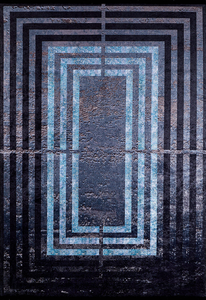machine-washable-area-rug-Bordered-Modern-Collection-Black-Blue-JR1408