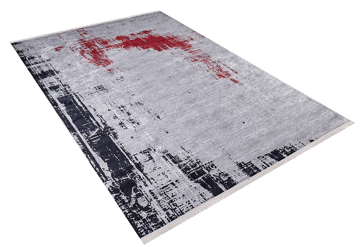 machine-washable-area-rug-Abstract-Modern-Collection-Gray-Anthracite-Red-JR1454