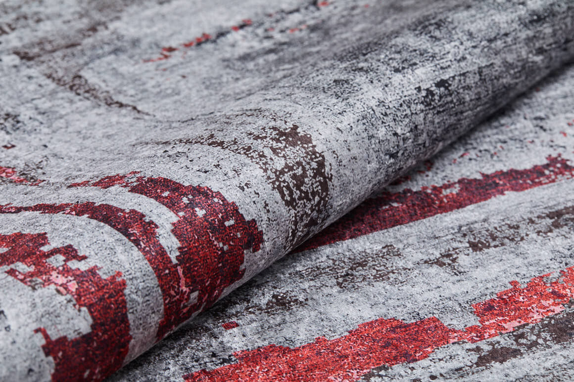 machine-washable-area-rug-Bordered-Modern-Collection-Gray-Anthracite-Red-JR1500