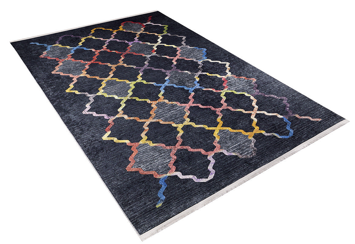machine-washable-area-rug-Trellis-Lattice-Modern-Collection-Black-Multicolor-JR920