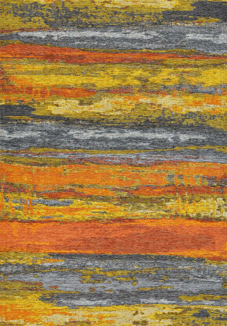 machine-washable-area-rug-Brushed-Modern-Collection-Orange-Yellow-Gold-JR94