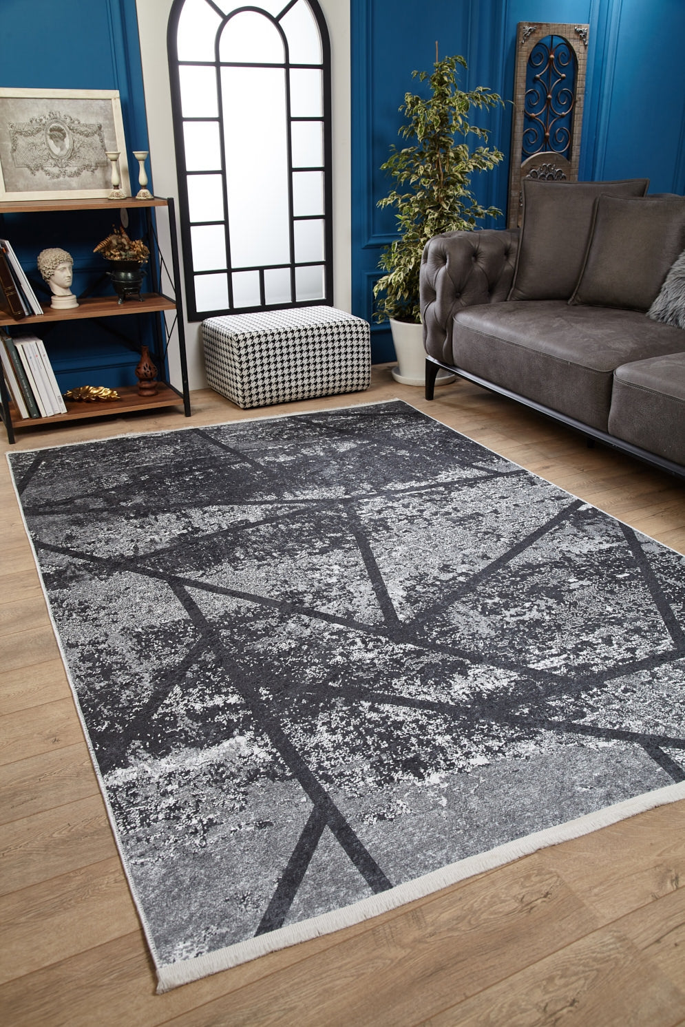 machine-washable-area-rug-Geometric-Modern-Collection-Gray-Anthracite-JR1795