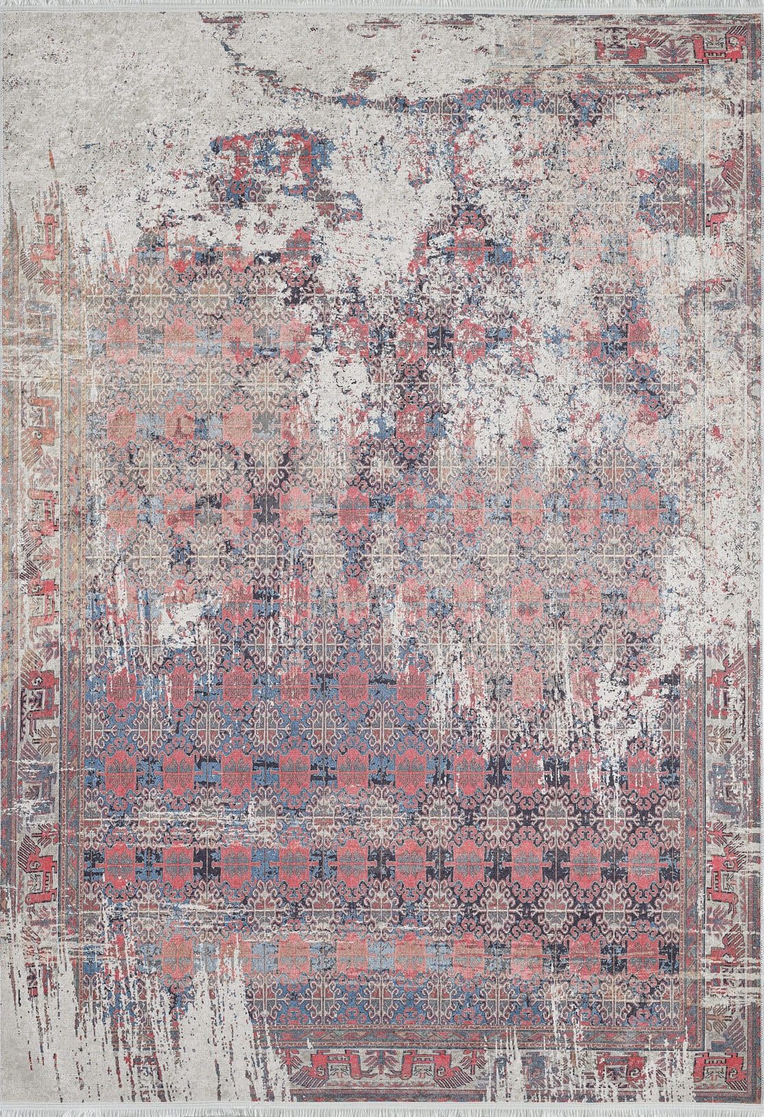 machine-washable-area-rug-Erased-Modern-Collection-Red-JR1935