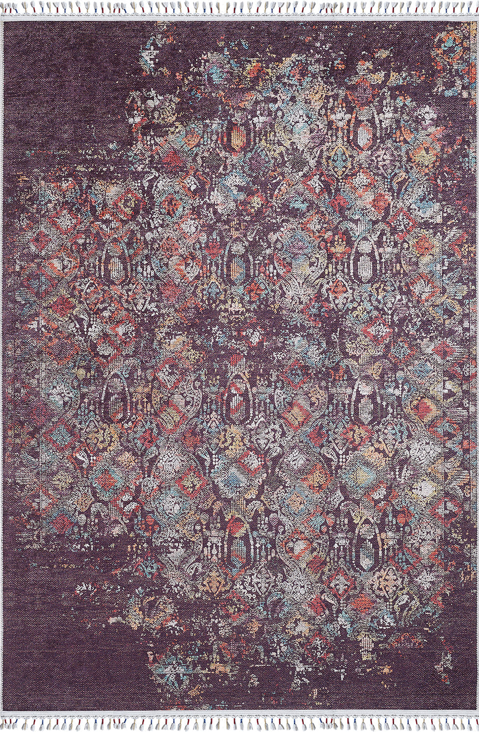 machine-washable-area-rug-Braided-Tassel-Collection-Bronze-Brown-JR5004
