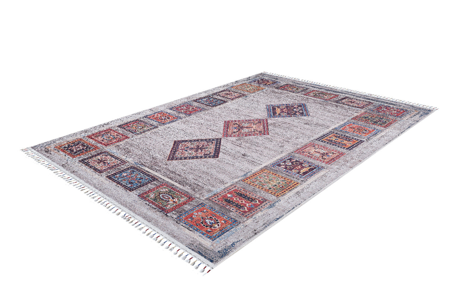 machine-washable-area-rug-Braided-Tassel-Collection-Gray-Anthracite-JR5013