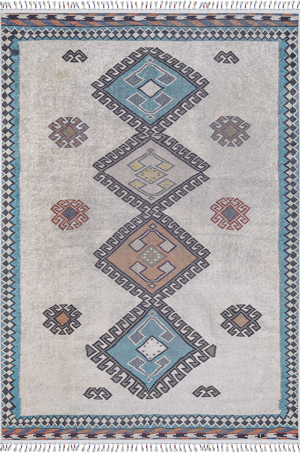 machine-washable-area-rug-Braided-Tassel-Collection-Blue-Gray-Anthracite-JR5020