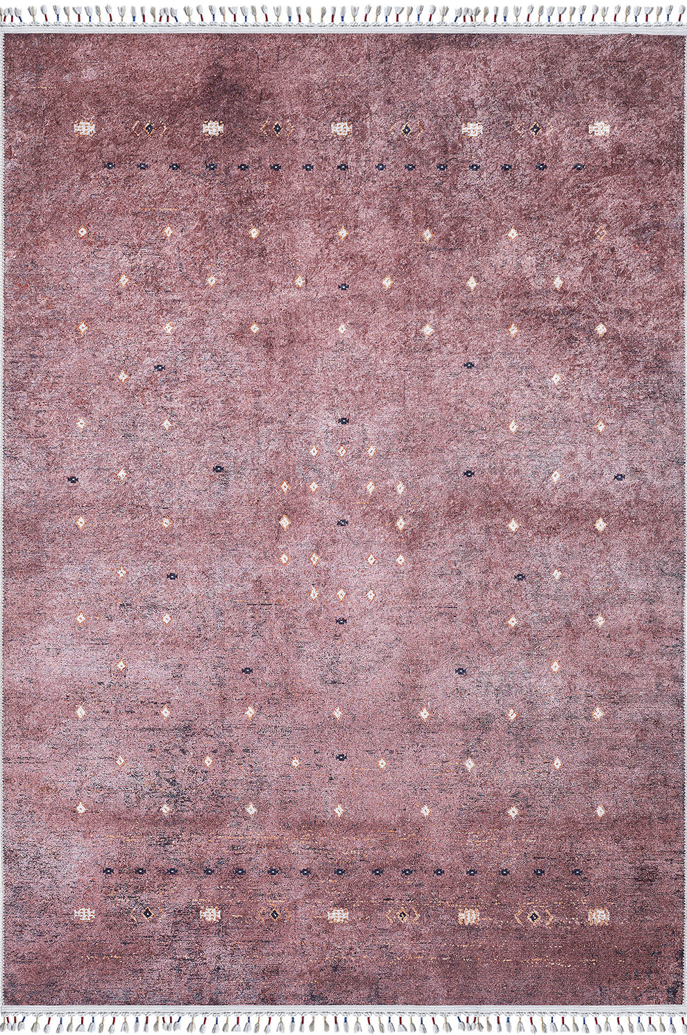 machine-washable-area-rug-Braided-Tassel-Collection-Bronze-Brown-JR5054
