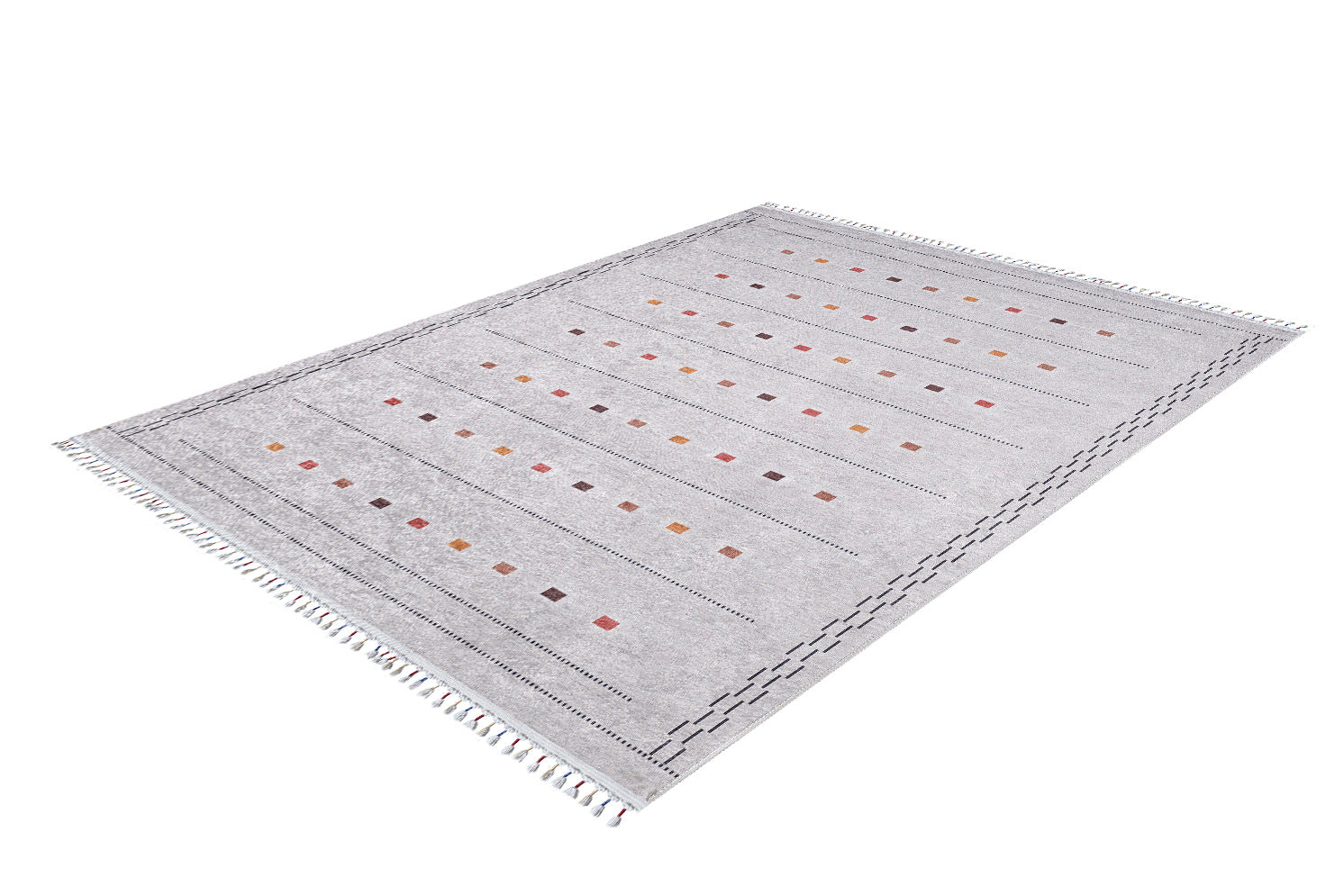 machine-washable-area-rug-Braided-Tassel-Collection-Gray-Anthracite-JR5057